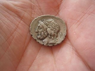 Ancient Republic Roman Silver Denar,  Denarius,  Roma N4