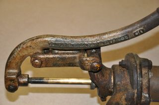Trahern Pump Co Brass Cast Iron Antique Wall Mount Hand Pump Rockford,  IL 5