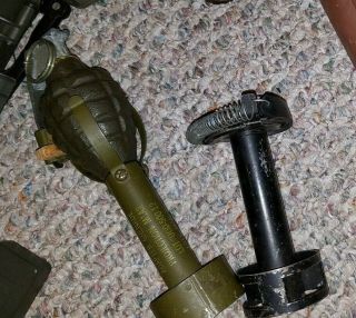 US WWII M1 Garand/Carbine HAND GRENADE PROJECTION LAUNCHER & smoke launcher RARE 2