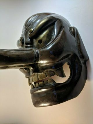 Wood Tengu Mask Japanese (noh Bugaku Gigaku Kyogen Kagura Matsuri)