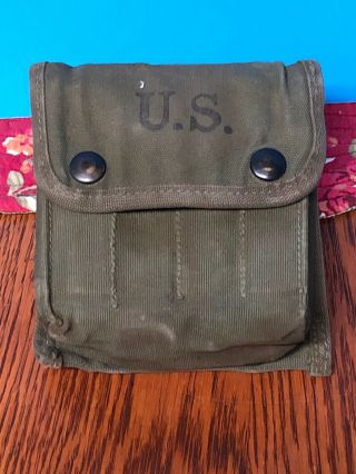 Ww2 First Aid Pouch Us Corpsman Army Medic Kit 1943 Full Named