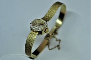 Rolex Ladies Vintage Wrist Watch 14k Yellow Gold 1960 