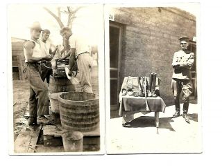 Ww1 Rppc American/us Soldiers Group 4