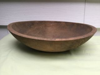 Antique Vintage Wooden Dough Bowl Primitive