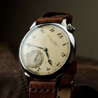 Classic Pocket Watch Iwc Schaffhausen Vintage Antiques Marriage Wristwatch