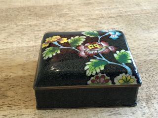 Lovely Asian Cloisonne Trinket Box
