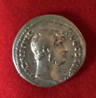 Ancient Roman Silver Coin Hadrian 136 Ad Denarius,  Tellus,  Mother Earth