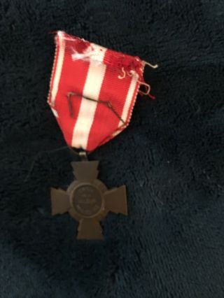 WWI French Medal Military Cross of Valor with Star WW1 2