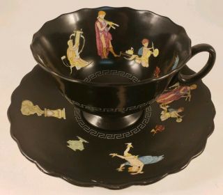 Stoke On Trent Grimwade Cup And Saucer Greek Figures
