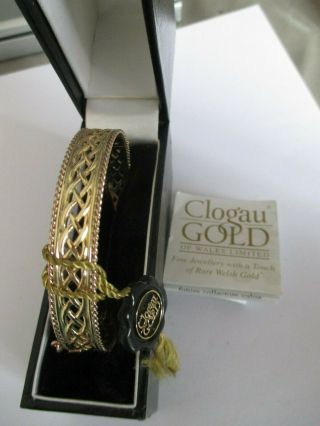 Vintage Clogau Welsh Solid Gold Celtic Bracelet 17.  2 Grms