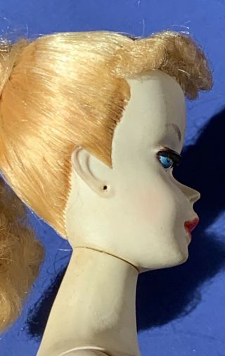 All Blonde Vintage Barbie Ponytail 3 Brown Eyeshadow Top Knot 5