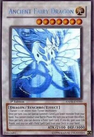 Yugioh Ancient Fairy Dragon Anpr - En040 Ghost Rare Ex