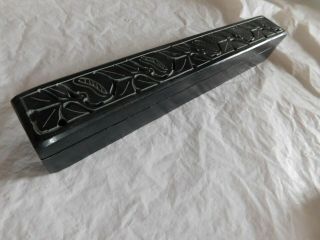 Old Vintage Soapstone Incense Box Burner Container Asian Antique Decoration Chic