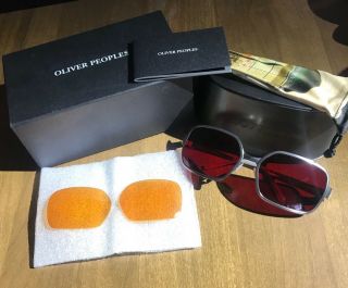 Oliver Peoples Op - 523 Silver / Blood Red,  Tangerine - Fight Club
