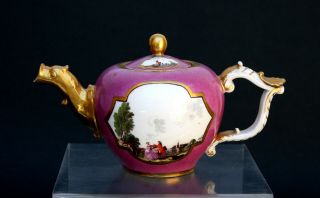 Fine Antique Meissen Porcelain Teapot C1740