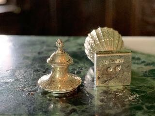 Miniature Dollhouse Artisan Obidiah Fisher RARE Sterling Silver Lidded Urn RARE 2