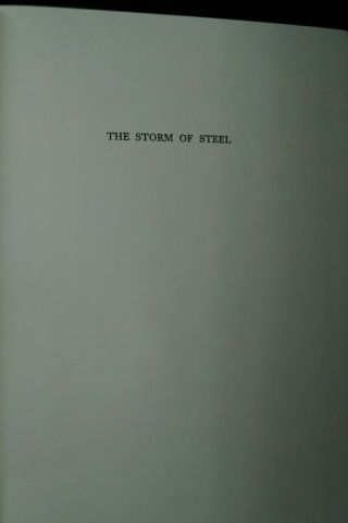 Ww1 Germany The Storm Of Steel Reference Book