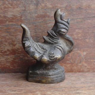 Antique Bronze Opium Weight,  Hintha Bird 93.  8 Grams
