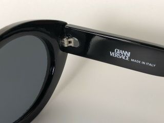 Vintage Versace 480 Sunglasses Cat Eye Swarovski Crystal Medusa Rare Italy Glam 6