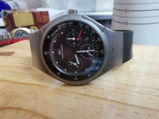 Porsche Design By Iwc Ref 3738 Mecaquartz Titanium Jaeger lecoultre movement 2