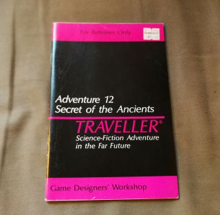 Traveller Adventure 12: Secret Of The Ancients - Gdw Science Fiction Rpg