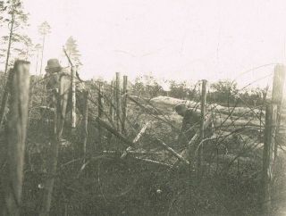 Wwi Photo No.  258 Steel Helmet Rifle