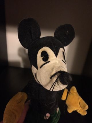 Rare Early 1930 Germany Antique Steiff Mickey Mouse Doll 10 Inch 2