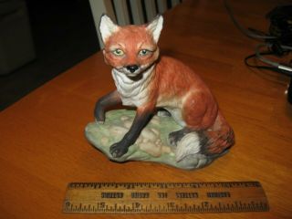 Very Rare Vintage Estate Boehm 40108 Porcelain Fox Figurine 5 " Tall