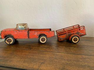 Vintage Toy U - Haul Truck And Trailer