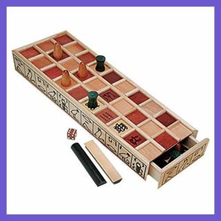 Wood Senet Game An Ancient Egyptian Board One Size One Colour