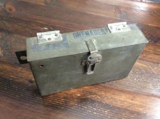 Wwii Us Army Grenade Box Off A Jeep Also Tanks,  Half Tracks,  Armored Vehicles.