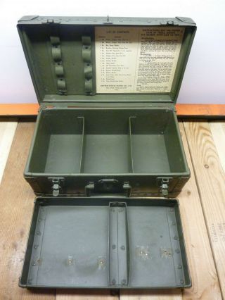 Ww2 Us Army M - 1944 Barbers Kit Case (empty)