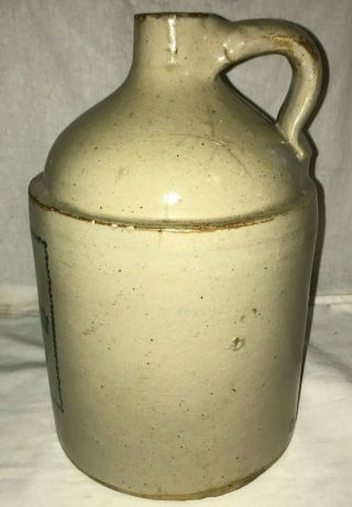 ANTIQUE DEEP WATER ROUTE WHISKEY GULFPORT MISSISSIPPI MS STONEWARE JUG LIQUOR 4