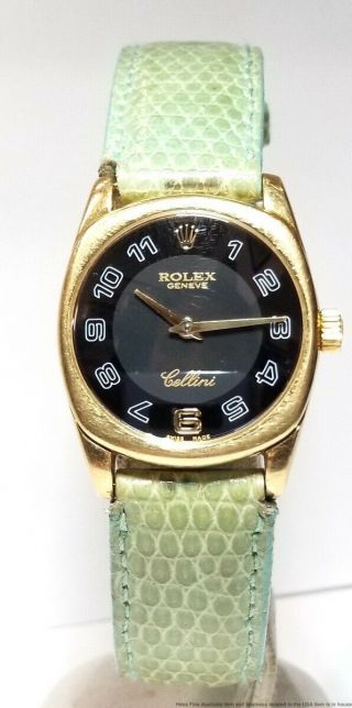 Vintage Rolex 18k Yellow Gold Cellini Danaos 6229 Running Ladies Watch 6620cal