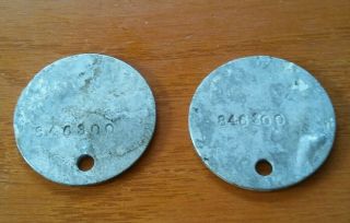 WW1 US World War 1 Army Ralph C Griffiths dog tags 2