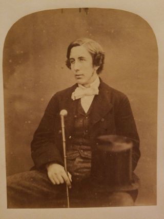 Rare Antique Albumen Photo Of Oscar Wilde Late 1870s.  1 Of A Kind.