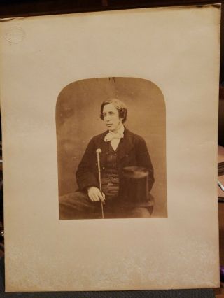 Rare Antique Albumen Photo of Oscar Wilde late 1870s.  1 OF A KIND. 2