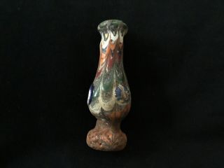 Rare Ancient Phoenician Glass Bottle Pendant,  300 Bc