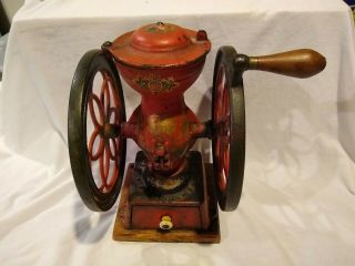 Antique Enterprise 2 Coffee Grinder - All With Decals And