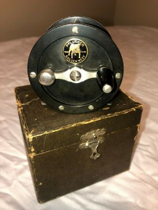 Vintage Pflueger Golden West 80 Yard Fly Reel With Box Wow