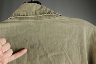 Vtg Men ' s 1940s WWII HBT Cotton US Army Uniform Coveralls S Reg 40s 6788 8