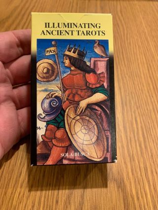 Illuminating Ancient Tarot Rare Sola - Busca 1995 Lo Scarabeo