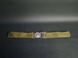 Japanese Imperial Army Belt Khaki From Japan With Tracking (1156m)