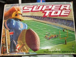 Jock Supter Toe Football Game by Schaper 1975 Box complete Set 4