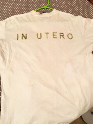 Vintage Nirvana In Utero Band T - Shirt - Giant Label VTG 90s 1993 3