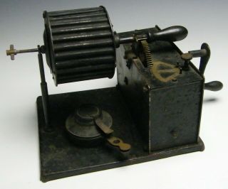 Rare Antique Coffee Roaster With Clockwork Motor Made In Le Havre France