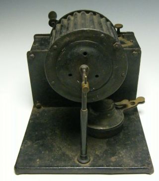 Rare Antique Coffee Roaster with Clockwork Motor made in Le Havre France 4