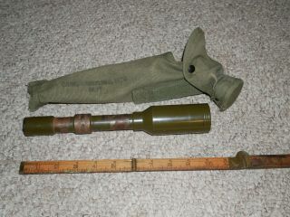 Vintage Us M86f Telescope Sighting Device For 57mm Recoilless Rifle W/ Case