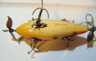 Heddon 6 Hook Vintage Fishing Lure - Strawberry Color 7