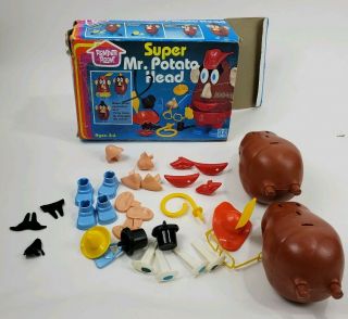 Vintage 1979 Hasbro Romper Room Mr.  Potato Head Toy W/ Box Extra 1973 Body